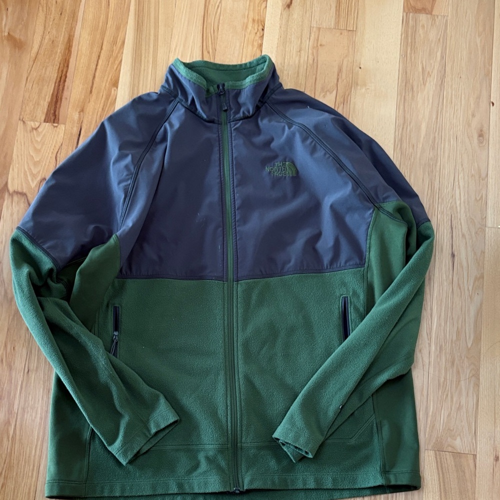 The North Face Men's Olive and Charcoal Performance Jacket